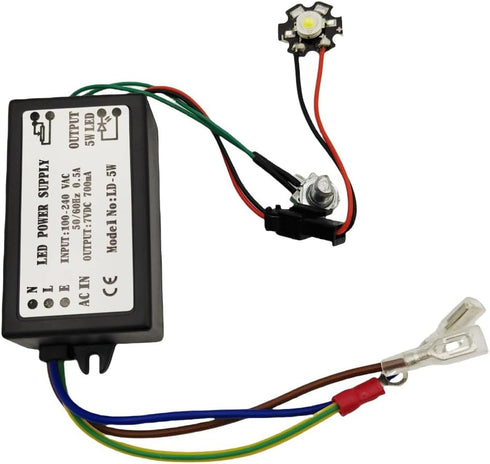 5W LED Light Microscope Power Supply Light Source for Microscope Repairing Built-in Dimming Power Module