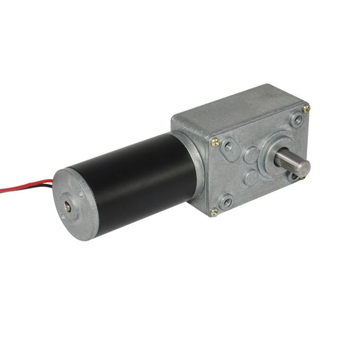 DC GEAR MOTOR 12V 24V 80RPM 8mm Reversible Electric DC Worm Gear Motor High Torque with Metal Geared Box Reducer Output