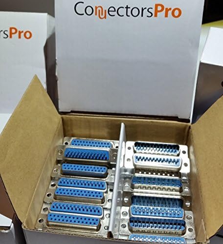 Pc Accessories 20-Pack DB25 Male and Female D-Sub 25P Solder Type Connector (10 Male + 10 Female)