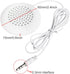 Pillow Speaker - Under Pillow Portable Personal Speaker, 3.5mm Mini Speaker for MP3 Phone with 3.5mm Jack (White)
