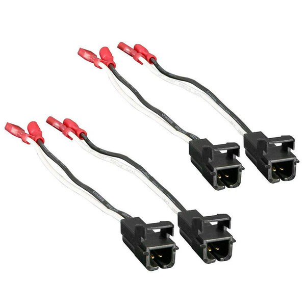 4 Pack 72-4568 Car Speaker Wire Adapter Harness for General Motors GMC Buick Cadillac Chevy, Front Rear Door