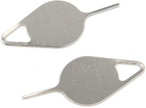 Geesatis 100 PCS Silver Sim Card Tray Needle Pin Eject Pin Key Sim Card Opening Removal Tool Compatible with fit Most