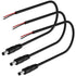 3 Packs DC Power Pigtail Cable, 1.5ft DC Male Plug to Bare Wire Open End Connector for CCTV 12V 24V 36V Adapter