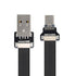 xiwai 2.0M USB 2.0 Type-A Male to Type-C Male Data Flat Slim FPC Cable for Disk, FPV & Phone