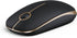 VssoPlor Wireless Mouse, 2.4G Slim Portable Computer Mice with Nano Receiver for Notebook, PC, Laptop, Computer (Black