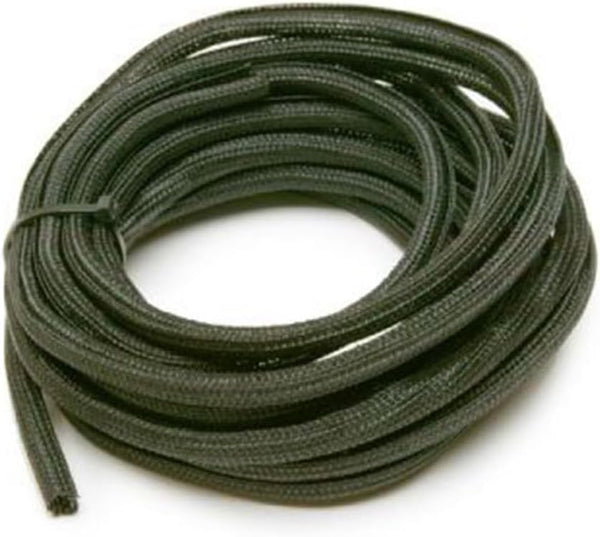 Painless Performance PowerBraid Split Braided Sleeving, 1/8" Diameter, 20' Length, Black