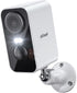 ieGeek Wireless Outdoor Security Cameras, 2K 3MP Battery Powered WiFi with Spotlight & Siren Alarm, 2-Way Audio, Color