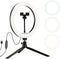 HomeBeyond 10" Selfie Ring Light with Tripod & Phone Holder Dimmable LED Circle