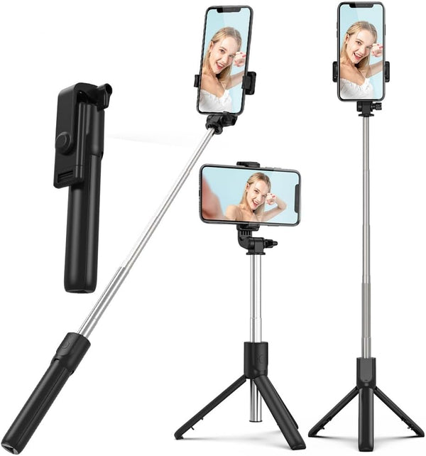 XIHAMA Selfie Stick Tripod,3 in 1 Extendable Selfie Stick with Wireless Remote,Portable Phone