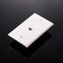 Weewooday 4 Pack Ethernet Wall Plate - RJ45 Cat6 Female to Female Jack Inline Coupler Plates (White)
