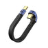 QIANRENON 240W USB4.0 C PD Fast Charging Cable, 40Gbps Type C U Angle Short Cable for Phone Thunderbolt 3/4, 13cm/5.1in