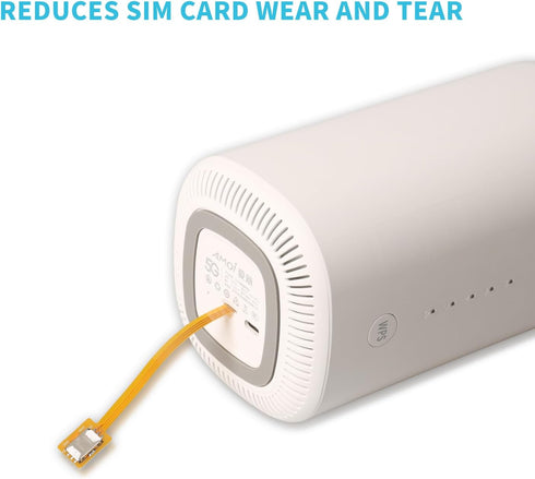 PinQiongZhe 3.9in/10cm (2pcs) for CPE Wireless Routers Mini Walkman WiFi Devices, Nano to Nano Sim Card Extension Cable