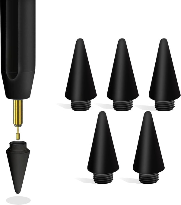 Replacement Pencil Tips for Evach Stylus Pen I706, 5PCS Black