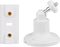 Wall Ceiling Mount Bracket for Ring Spotlight Cam Plus/Pro, Security Camera Holder for Better View Angle, 1 Pack, White