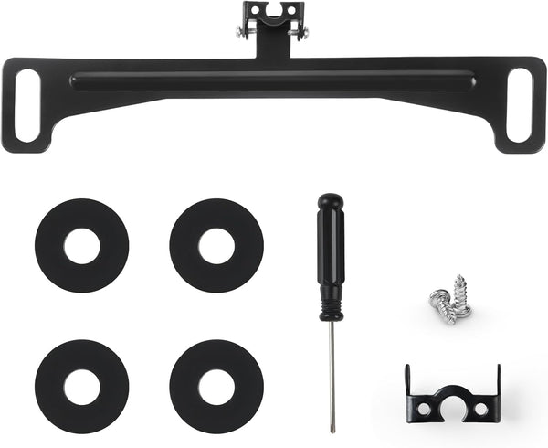 Snwoygr Universal Car Rear View Camera License Plate Bracket, Professional Full Stainless Steel