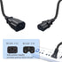 TEWOXIN 0.3M C14 C5 250V 10A, (0.3M C14 C5 IEC to Power Cord, for Laptop Power Supply, Monitor, Printer and More