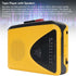 FOSA Cassette 4.7 3.3 1.5in Retro Player Recorder Portable AM FM Radio with Built in Speaker and Microphone for Home