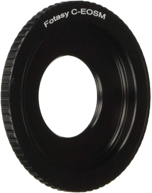 Fotasy 16mm C Mount Lens to Canon EF-M Mount Adapter, Fits 16mm Cine Movie Lens & Canon EF M Cameras