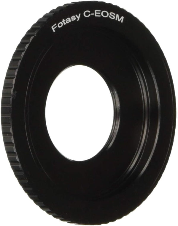 Fotasy 16mm C Mount Lens to Canon EF-M Mount Adapter, Fits 16mm Cine Movie Lens & Canon EF M Cameras