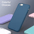 JETech Silicone Case for iPhone 6s/6, Silky-Soft Touch Full-Body Protective Shockproof Cover, Blue Cobalt