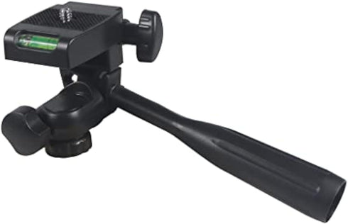 FEICHAO Three-Way Head Handle 1/4 Screw Level Rotating Bracket for Tripod SLR Photography