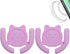 Multi-Surface Car Mount Holder 2 Pack, Compatible with PopSocket Grips, Cute Cat Design with Strong Adhesive Gel Pad