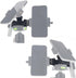 Rigdance 180-degree Triple Phone Holder Tripod Mount Adaptor | Tilt Head | Vlogging Live Streaming Tool for Camera