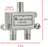 GE 2-Way Coaxial Cable Splitter, 5-900 Mhz Range, RG59 RG6 Compatible for HD TV, Audio, Video
