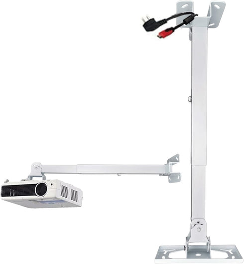 Universal Projector Ceiling and Wall Mount, Sturdy Steel Bracket for Projectors up to 20kg with Easy Installation