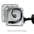 Universal Junction Box for Camera, Security Camera Junction Box to Hide Cable, Wall Ceiling Mount Bracket (1 Pack)