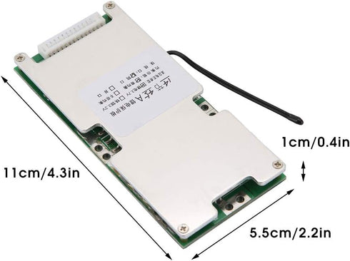 Walfront 14S 45A Lithium Battery Charging Board, White Micro USB Charger Module