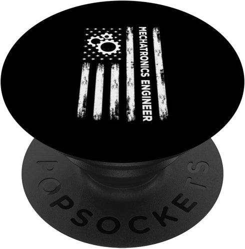 Mechatronics Engineer American Flag PopSockets Standard PopGrip, Mechatronic Engineering