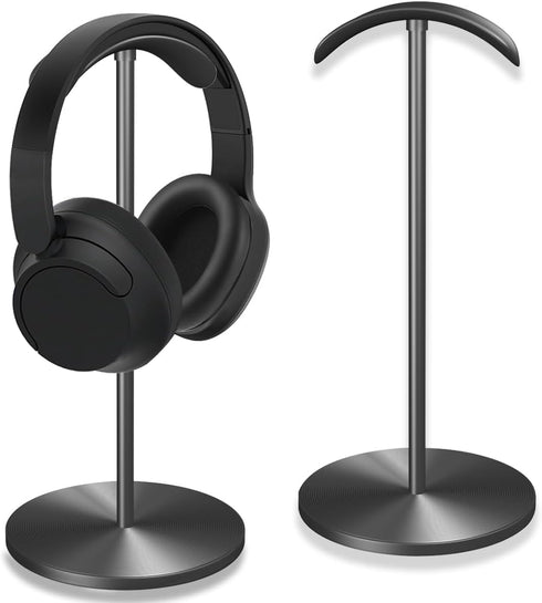 Headphone Holder Stand for Desk, Gaming Headset Stand with Heavy Base, Modern Black Gaming Desk Accessories