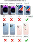 uCOLOR Flip Leather Wallet Case Card Holder for iPhone 13 6.1 & iPhone 14 6.1, Kickstand for Women and Girls (Beige