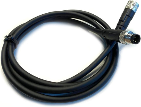 M8 3 Pins Connector Cable, Male to Female Circular Connector Molding Cable A Code Straight Industrial Molded Cable IP67