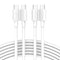 2 Pack 6.6ft 100W USB C to USB C Cable for MacBook Pro MacBook Air Charger, iPad Pro 12.9 11, iPad Air 5 4, Mini 6,