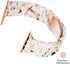 Light Apple Watch Band - Fashion Resin for Apple Watch Series 8, 7, SE, 6, 5, 4, 3, 2, Nougat White