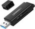 UGREEN 3.0 MMC, RS-MMC, SD Card Reader - Portable USB Dual Slot Flash Memory Card Adapter Hub for SDXC, SDHC, TF, Micro