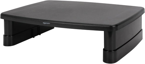 Amazon Basics Height Adjustable Monitor Stand Riser with Storage Organizer, Multifunctional Desk