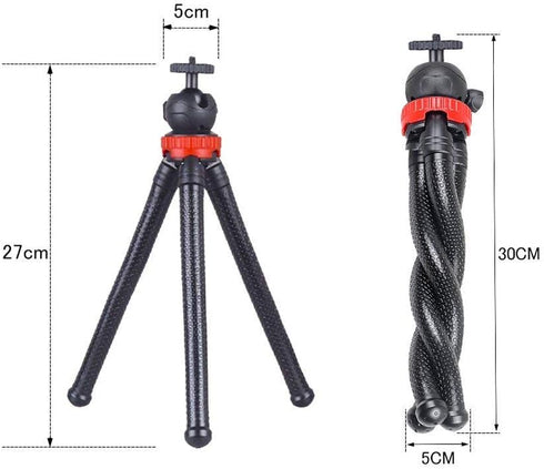 AceTaken 12'' DR-40 DR-05 DR-22WL DR-44WL DR-100MKIII Flexible Tripod Stand for Tascam Recorder