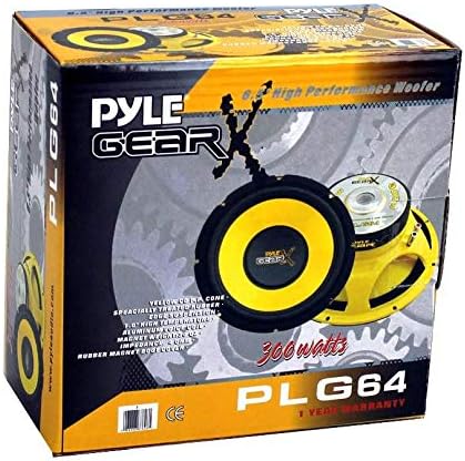 Pyle PLG64 6.5" Car Mid Bass/Midrange Subwoofers, 300 Watt Power Speakers (2)