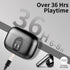 Wireless Earbuds, Bluetooth 5.3 Headphones with Noise Cancelling Mic, IP7 Waterproof, 36H Playtime for Sports, Black