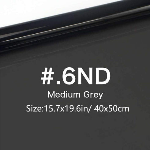 Lighting Neutral Density Gels Filter Sheet Kit - 16x20 inches ND3, ND6, ND9 for Photography