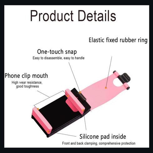HAOBO Pink Steering Wheel Phone Mount by