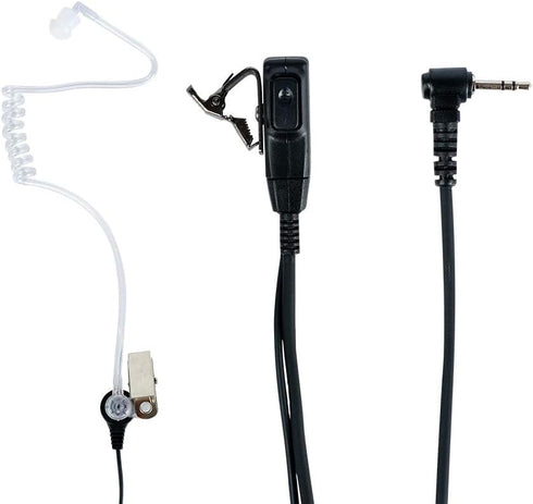 Caroo 1 Pin 2.5mm Earpiece Headset with PTT Mic for Motorola Talkabout Two Way Radio Accessories