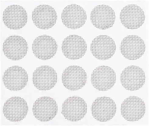 20Pcs/Set Silver Earbuds Filters, Earphone Filter Mesh for Earbud and in-Ear Headphones, Protective Filters for