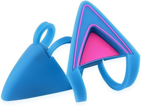 Glow in Dark Silicone Cat Kitty Ears, Lovely Fluorescent Cat Ears for Bose/Razer/HyperX/Corsair/SteelSeries