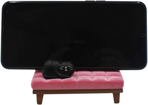 Bolley Joss Desk Cell Phone Holder Stand, Cute Pink Sofa with Cat Kitty for Home and Office