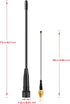 slinkdsco 915MHz 10dBi 17cm (2 Sets), Meshtastic LoRa Whip Antenna Gain, Long Range SMA Male Omni Antenna
