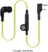 Earphone for Walkie Talkie Radio - 118 cm /46.46 Inch Headset for K Head 2Pin Radio, Mic Headphone in Green